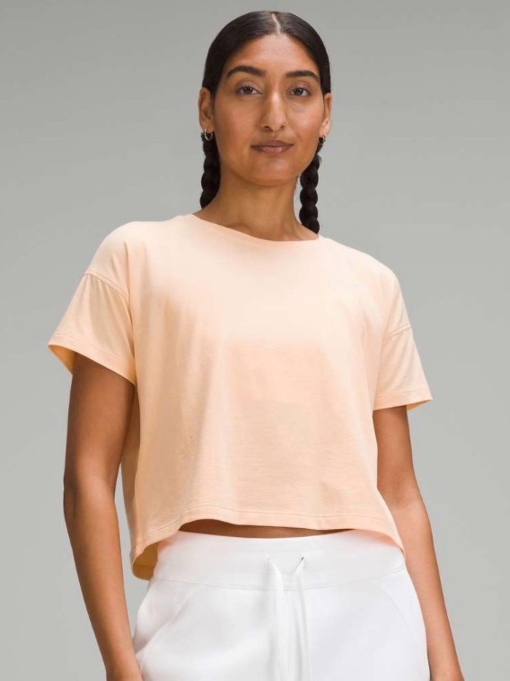 Lululemon Cates T-shirt - Peach Bellini - size 14